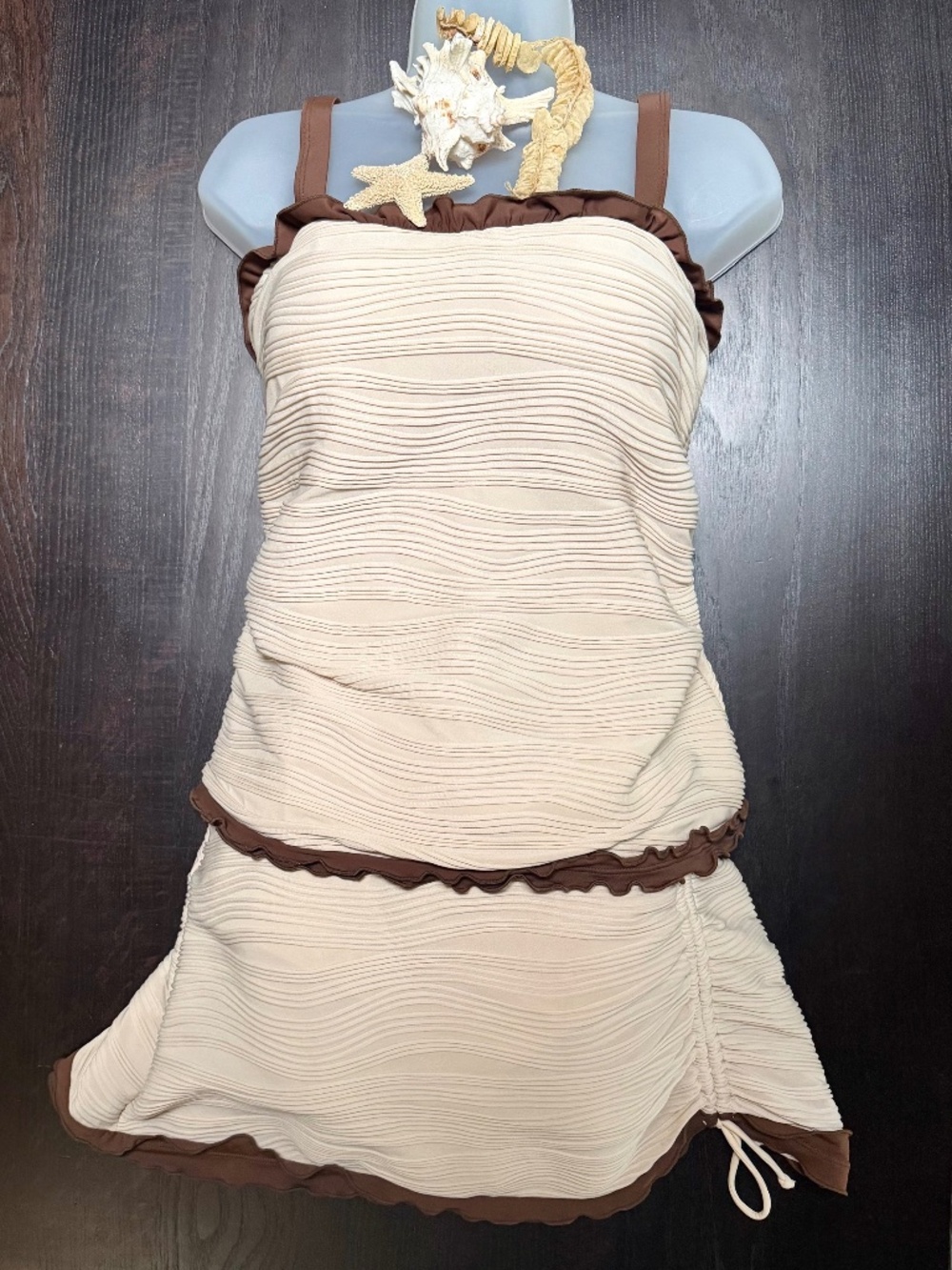 Modest Ruffle Trim Bathing Suit